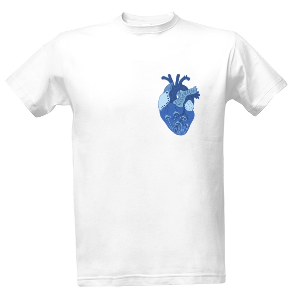 Tričko s potiskem Pánské srdcař triko