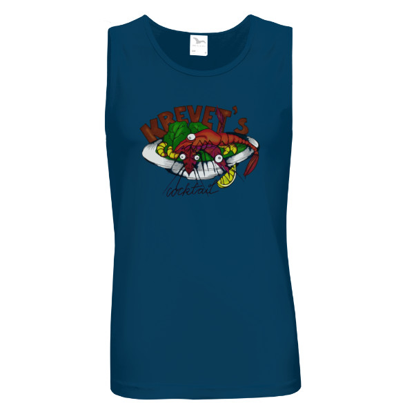 Tričko s potiskem Pánské tílko - krevet´s coctail