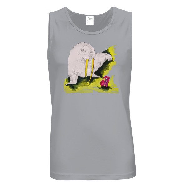 Tričko s potiskem Pánské tílko - mrož