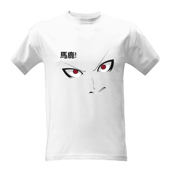 Tričko s potiskem Pánské tričko bílé IDIOTE