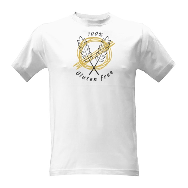 Pánské tričko glutenfree bílá