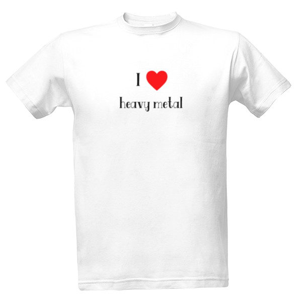 Tričko s potiskem Metal