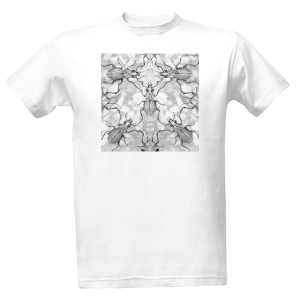 Tričko s potiskem Pánské tričko s motivem brouků