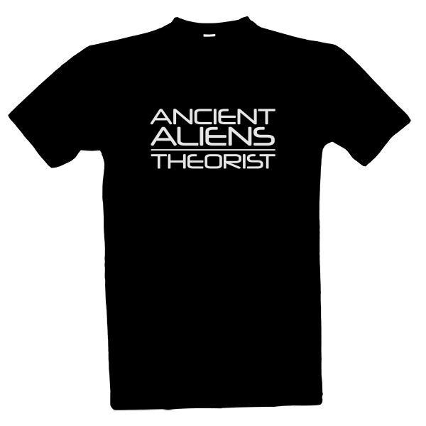 Tričko s potiskem Pánské triko Ancient Aliens Blk