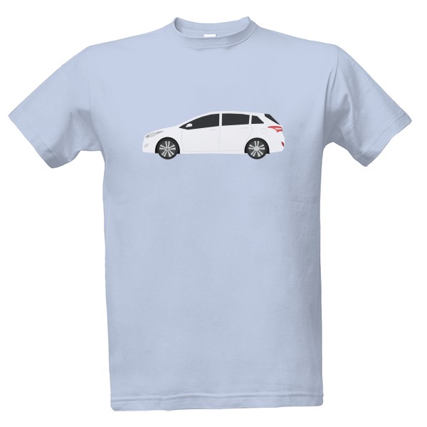 Tričko s potiskem Pánské triko - Auto bílé