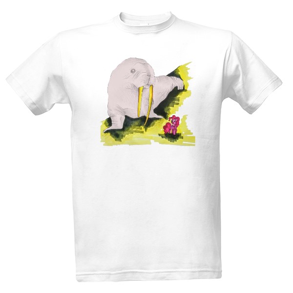 Tričko s potlačou Pánské triko - mrož