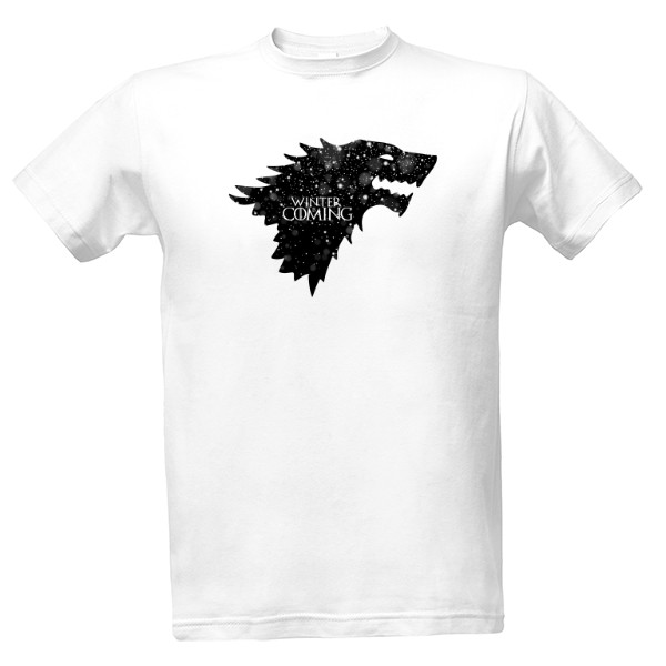 Tričko s potiskem Pánské triko Winter is coming