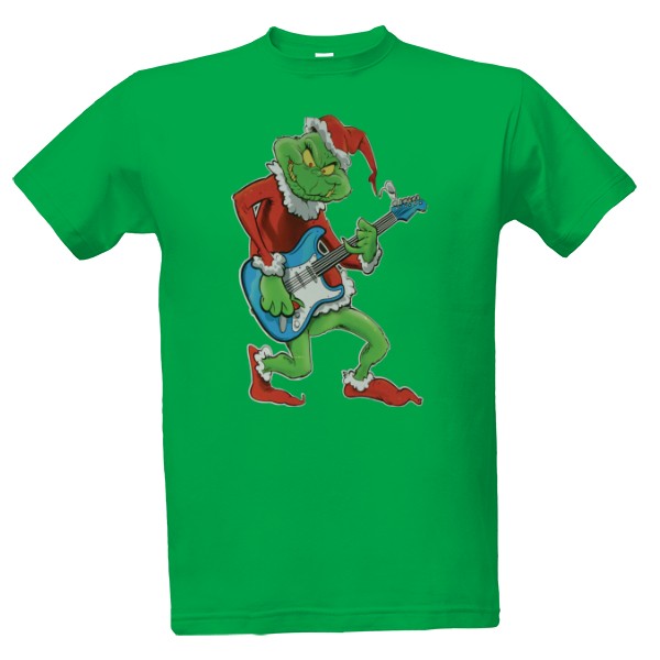 Pánské zelené tričko Vánoční Grinch 