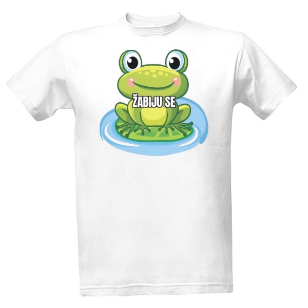 Tričko s potiskem Pánské triko "Žabiju se"