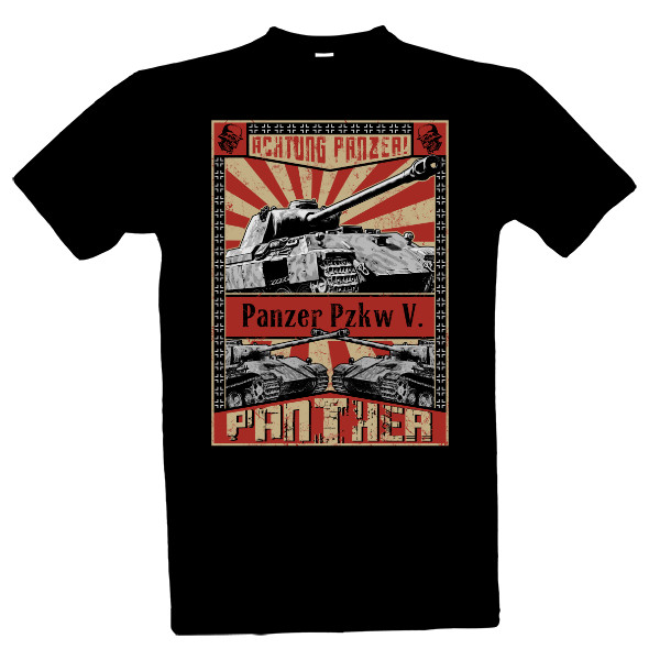 Tričko s potlačou Panther - King of the Battlefield