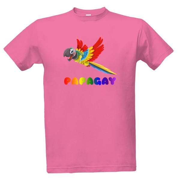 Tričko s potiskem Papagay, Papoušek