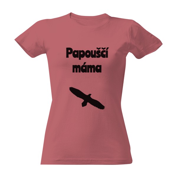 Tričko s potiskem papouščí máma