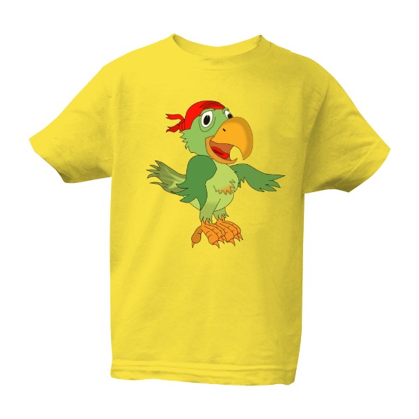 Tričko s potiskem Papoušek