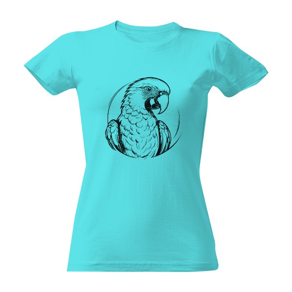 Tričko s potiskem Papoušek