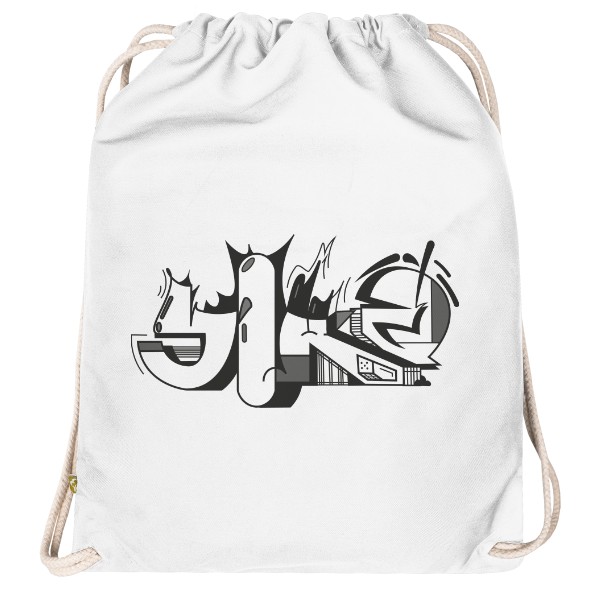 Vak na chrbát Organic  s potlačou PaQman VaQ