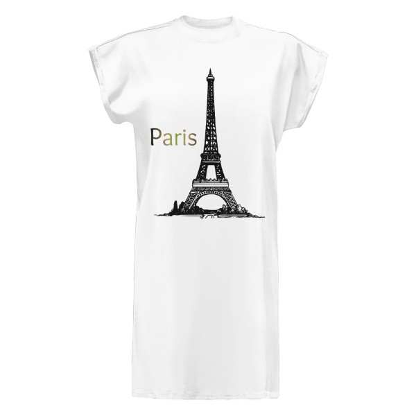 Tričko s potiskem Paris- Eiffelova věž 