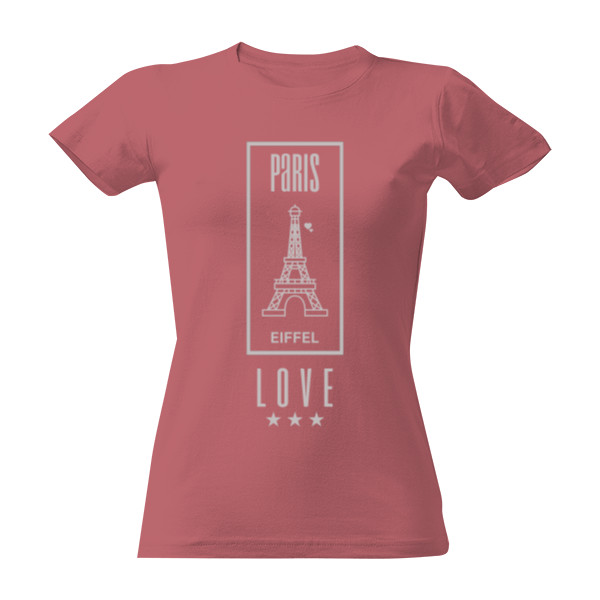 Tričko s potiskem Paris - love