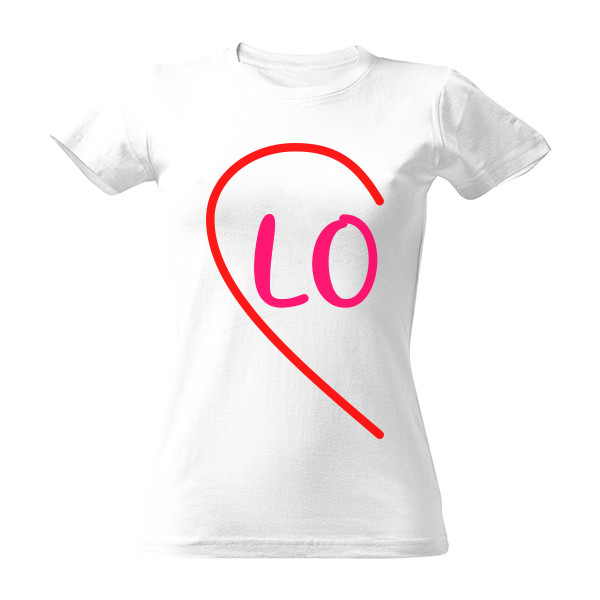 Tričko s potlačou Párové tričko - Love Valentýn pro ní
