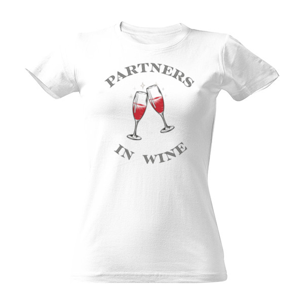 Tričko s potiskem Partners in wine
