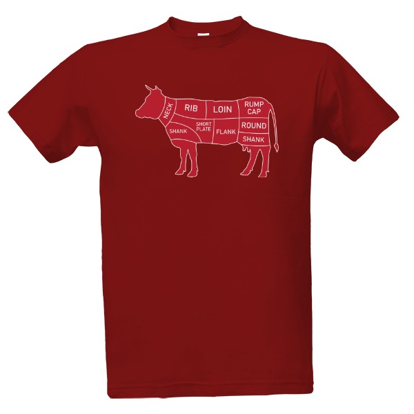 Parts of the cow T-shirt