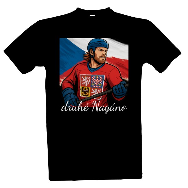 Tričko s potiskem Pastrňák hokej druhé Nagáno 