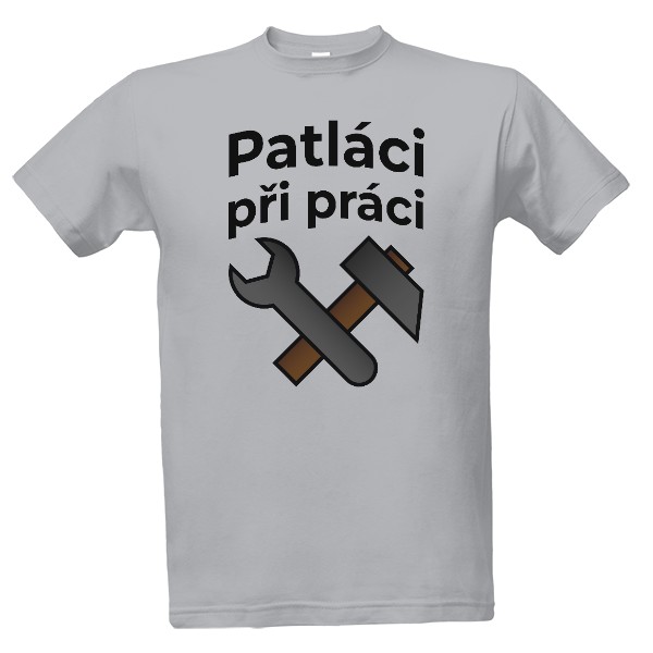 Tričko s potiskem Patláci při práci
