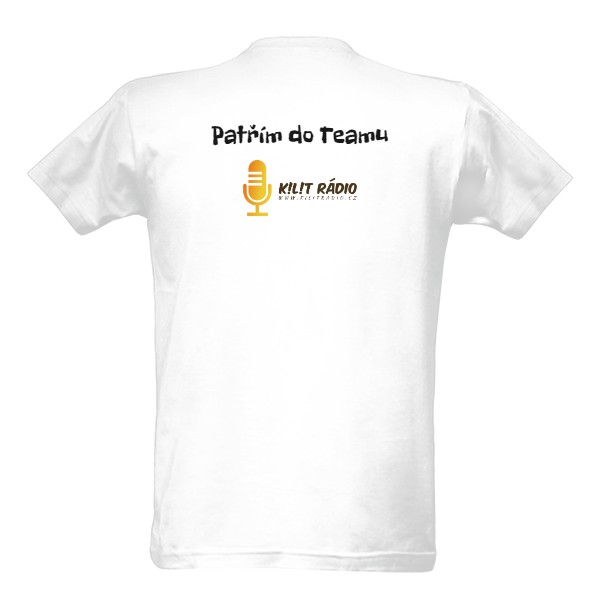 Tričko s potiskem Patřím Do Teamu K!L!T Rádia