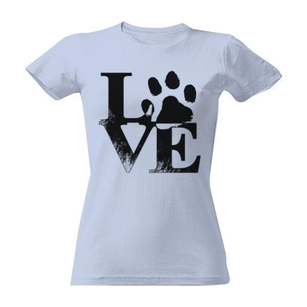 Tričko s potiskem Paw love