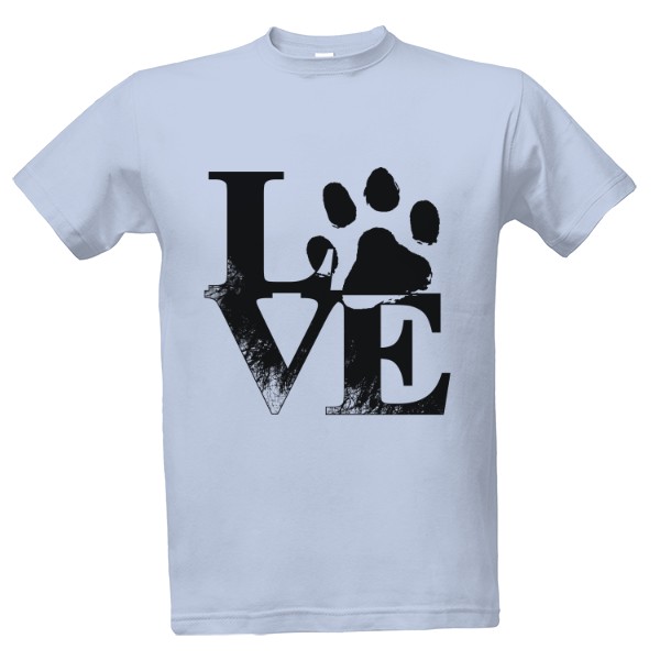Tričko s potiskem Paw love