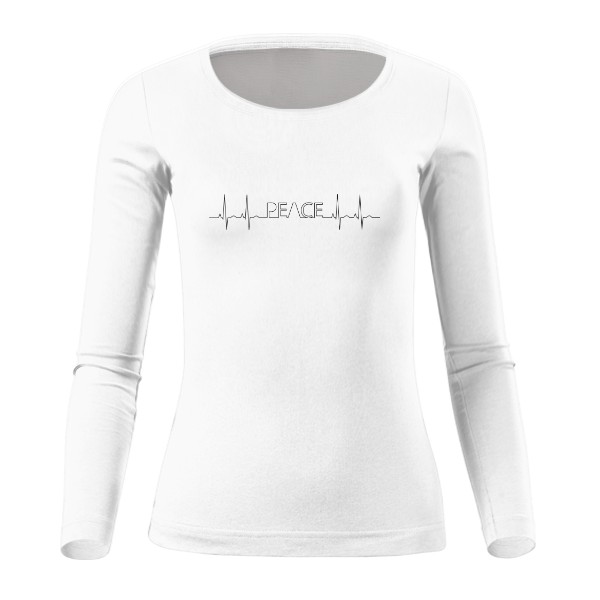 Tričko s potlačou Peace-mier, možnosť zmeniť podklad a farby