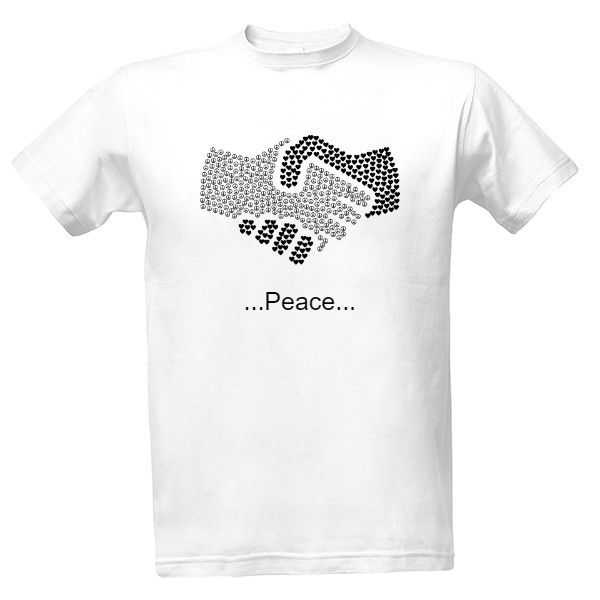Tričko s potiskem peace