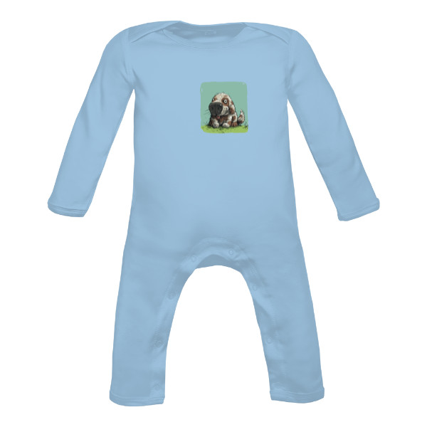 Dětské body Long  s potiskem Pejsek (Dětské Dupačky)