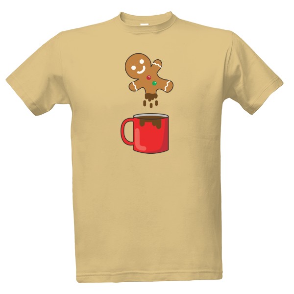 Tričko s potiskem Perníček v kakau