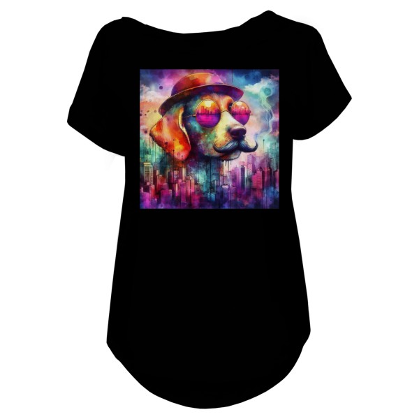 Tričko s potiskem Pes s knírem