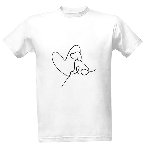 Tričko s potiskem Milovník psů 