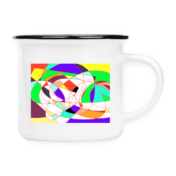 Keramikáček s potiskem Pestrobarevný hrnek 1