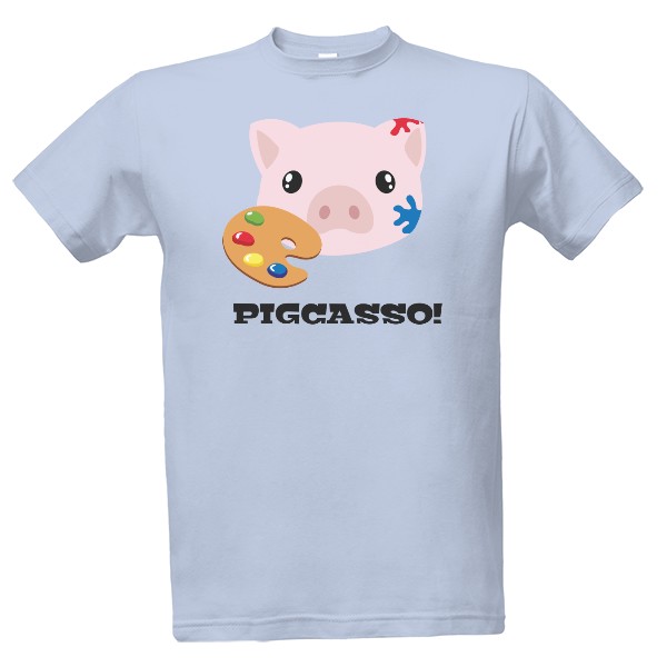 Tričko s potiskem Pigcasso