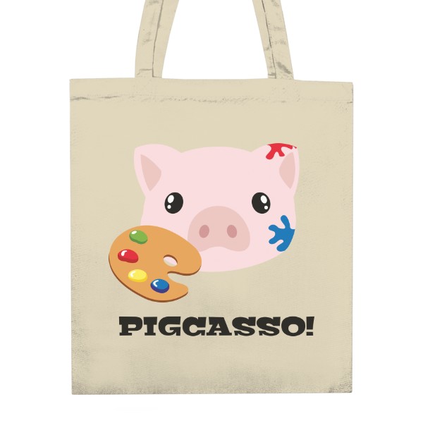 Nákupní taška unisex s potiskem Pigcasso