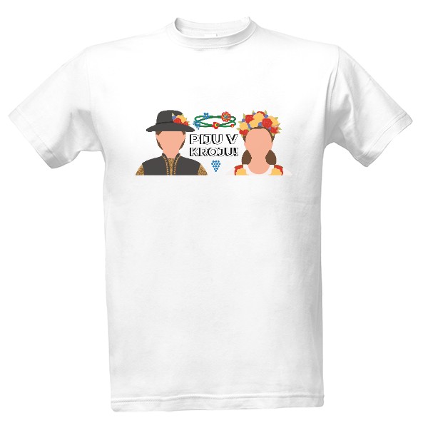 Tričko s potiskem Piju v kroju!