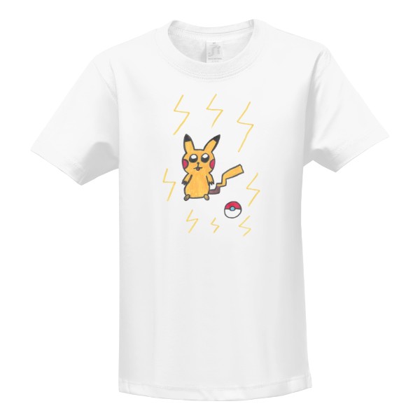 Tričko s potiskem Pikachu-pokémon 