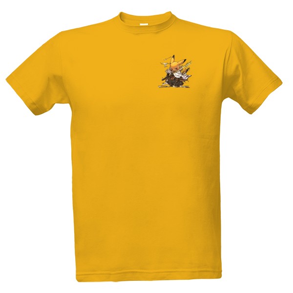 Tričko s potiskem Pikachu Samurai