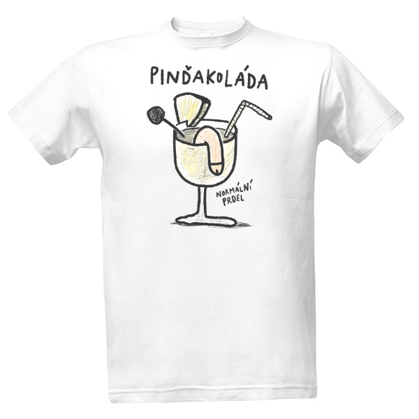 Tričko s potiskem Piňakoláda
