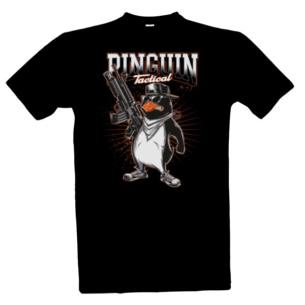 Tričko s potiskem Pinguin tactical