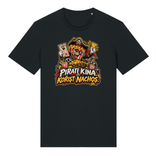 Tričko s potlačou Piráti kina - korisť nachos