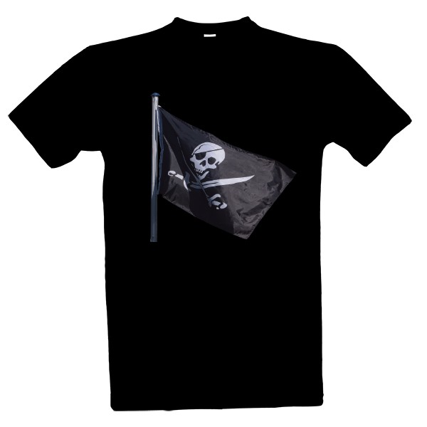 Tričko s potiskem Pirátská vlajka