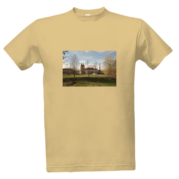 Tričko s potiskem Pískové tričko se Zámkem Písečné