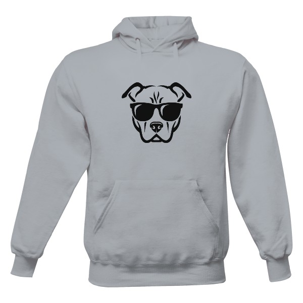 Pánská mikina s kapucí Just Hoods s potiskem Pitbull frajer