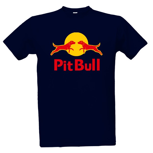 Tričko s potlačou PitBull energy - Pánské