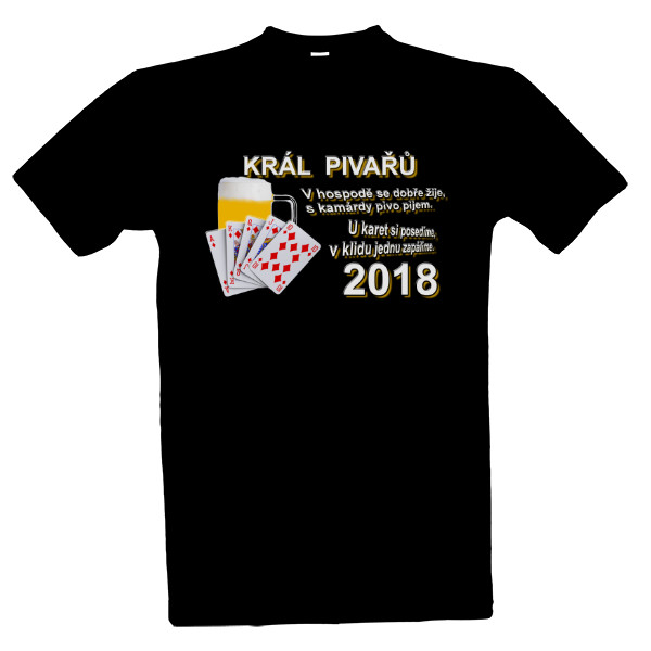 Tričko s potiskem Král pivařů 2018