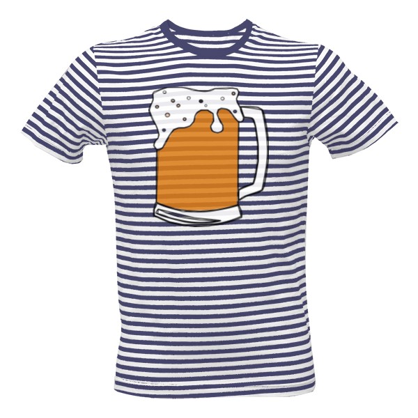 Tričko s potiskem Pivní námořník
